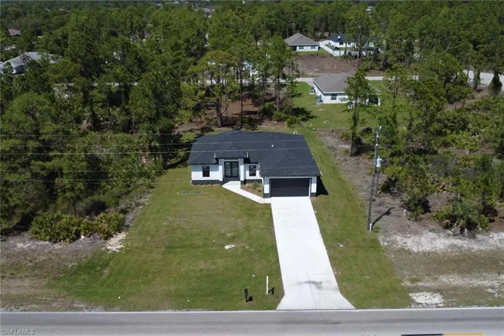View from above of property