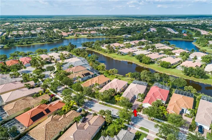 Bird's eye view of home placement on Wahoo DR