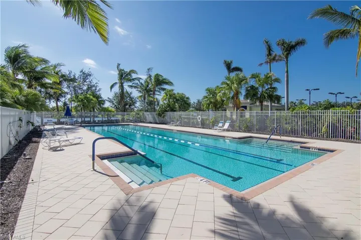 View of separate lane pool for swimmers' laps