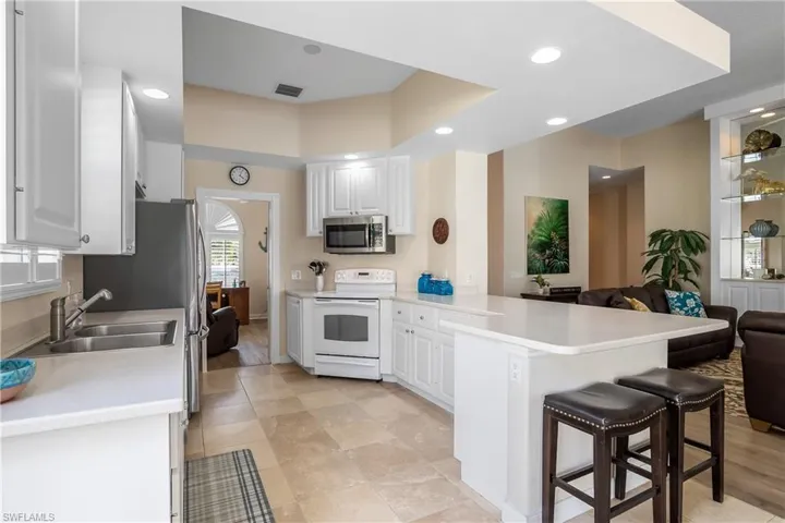 View of kitchen from Dining area