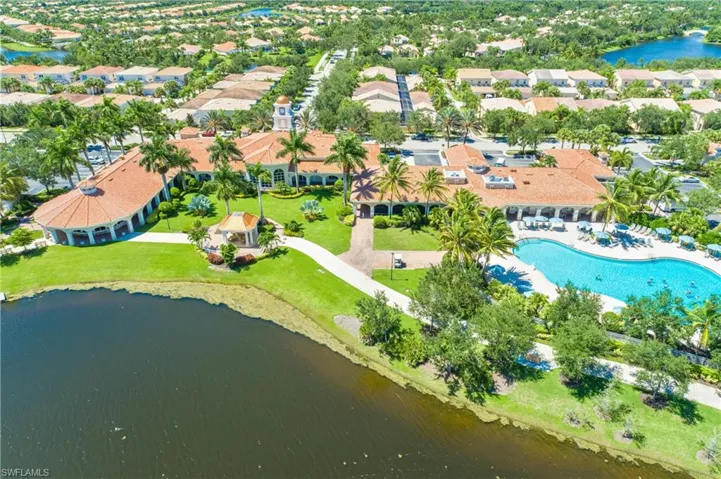 Bird's eye view of Community Center and Amenities. Resort-style living !! Welcome Home!