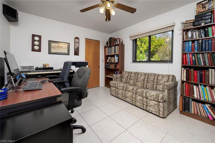 guest bedroom used as office