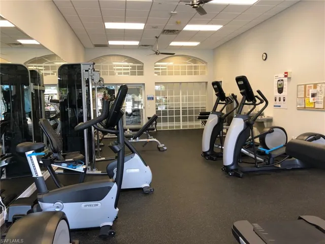 Two community exercise rooms.