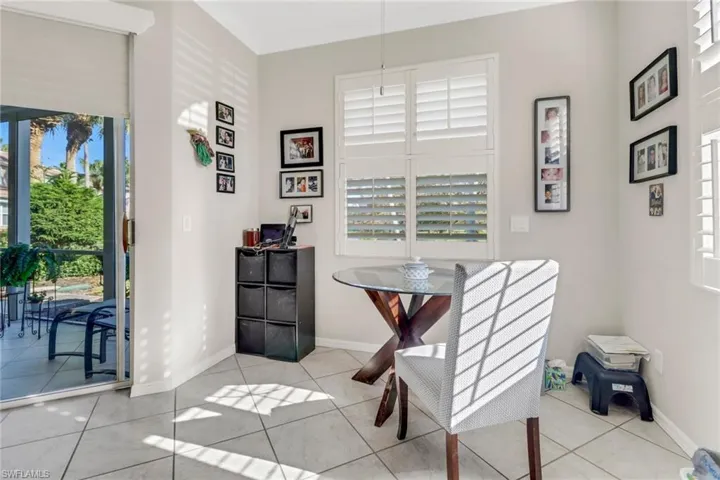 Breakfast nook.