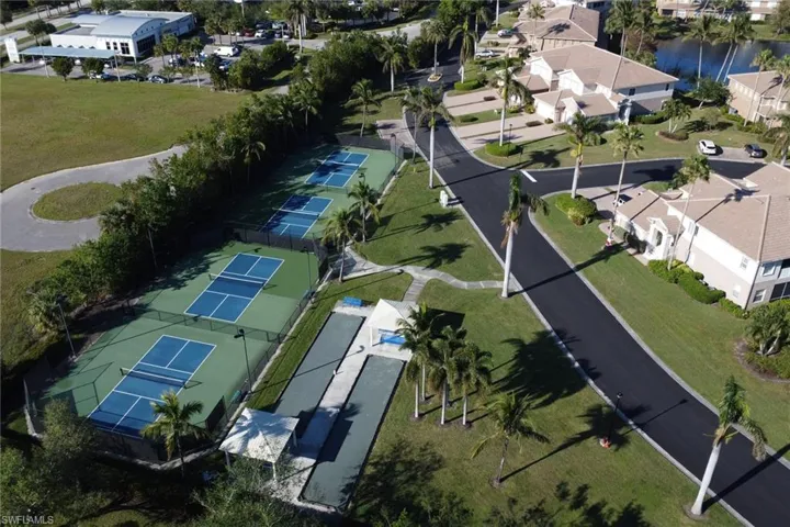 Pickle ball courts and bocci ball.