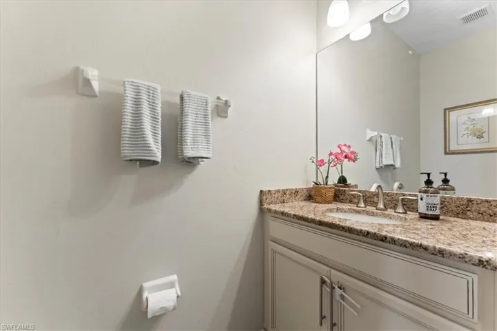 Bathroom featuring vanity