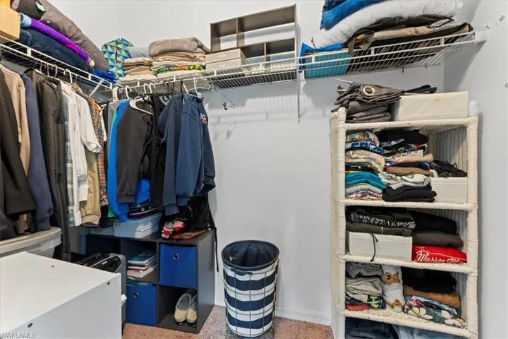 View of spacious closet
