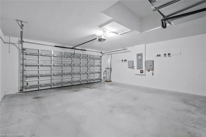 Garage with electric panel