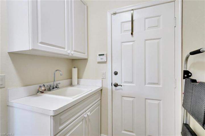 Laundry sink in Laundry room which also has entry to garage.