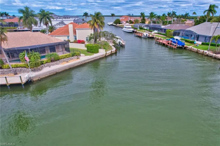 View from above the dock, short ride to Marco River!