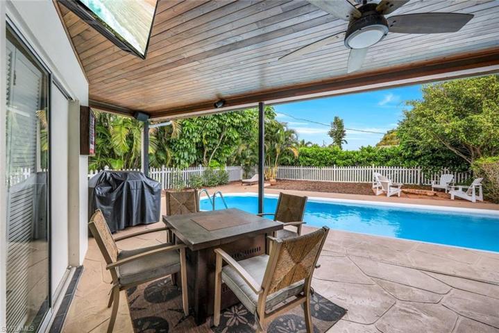 Outdoor Sitting Area with Wood Ceiling