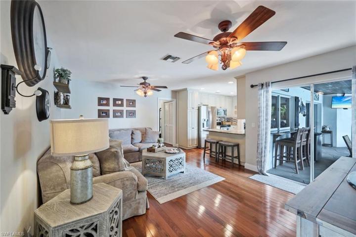 View from Family Room towards Kitchen