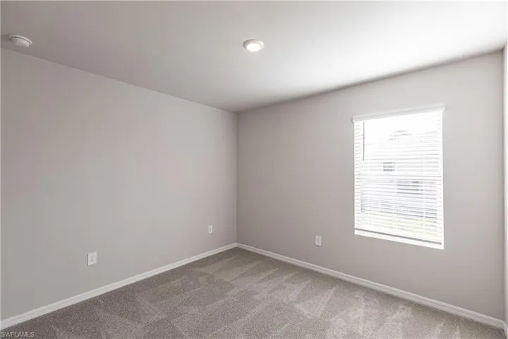 Carpeted spare room featuring plenty of natural light