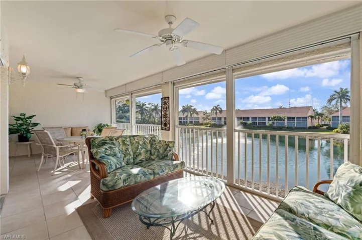 VERY LONG AND SPACIOUS LANAI WITH WATER VIEWS