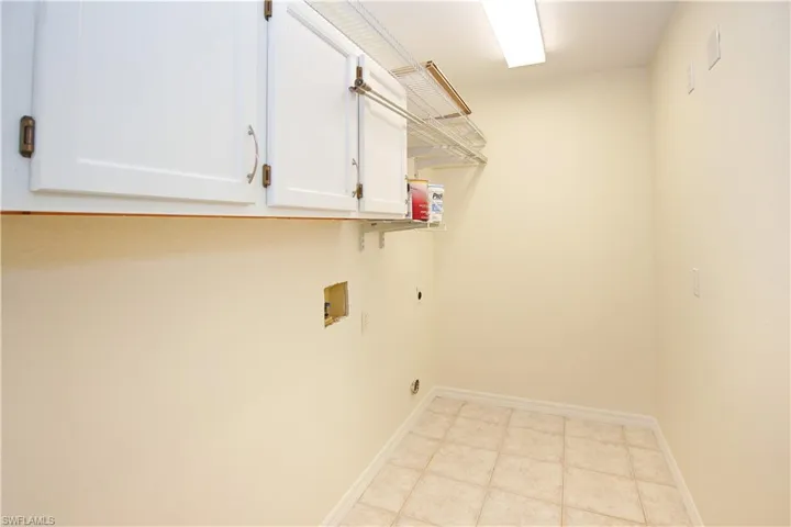 Spacious laundry room