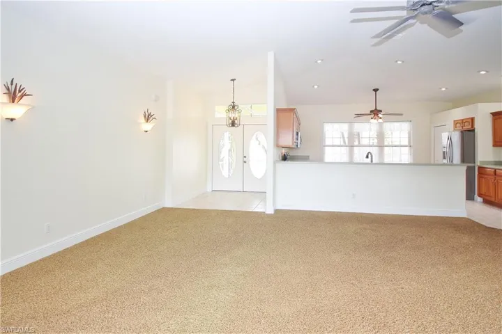 Larger open living area