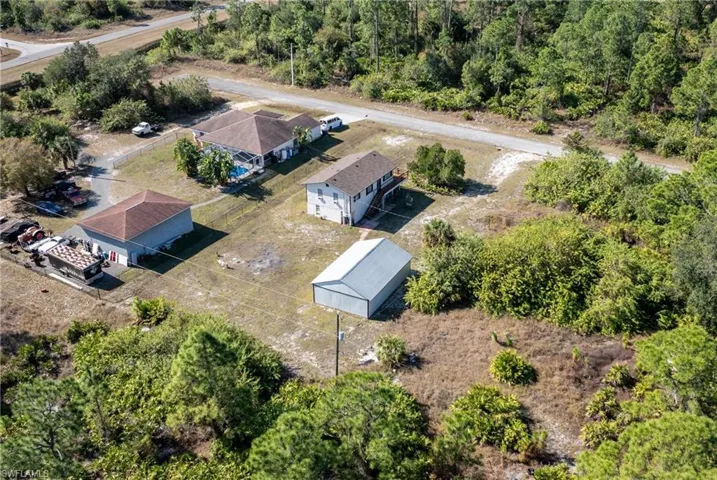 Birds eye view of property