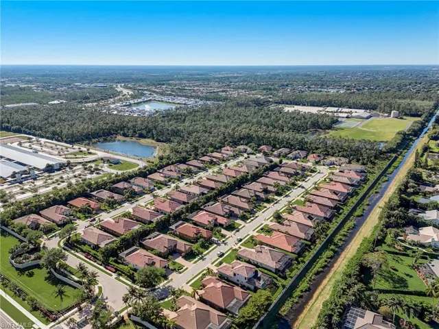 Aerial View showing proximity to Veterans Memorial Elementary and North Naples Middle School