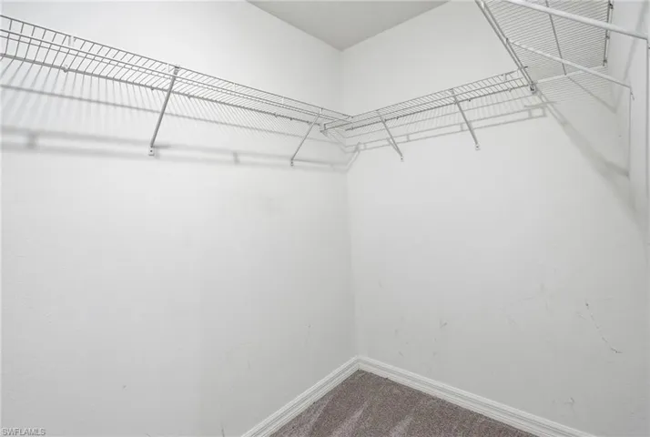 Walk in closet featuring carpet flooring