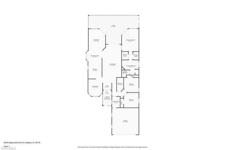 Floor plan of home