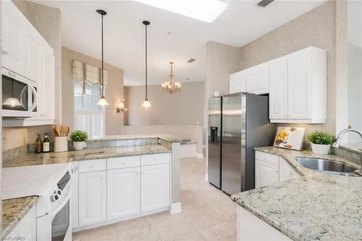 Virtually staged kitchen
