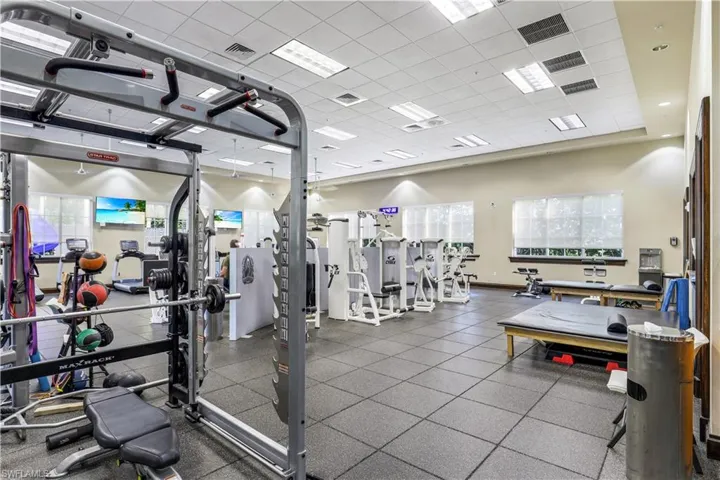 Workout facilities at clubhouse