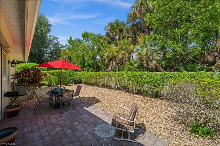Rear Private patio