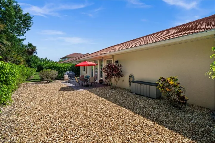 Rear Private patio