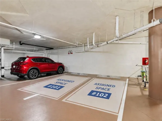 This unit comes with two parking spaces