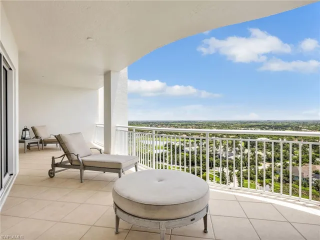 Spacious eastern balcony one of two for Relaxing and Entertaining