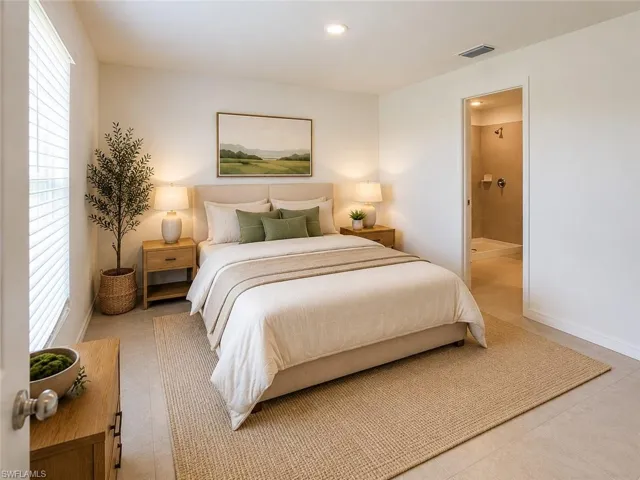 Virtual Stagging of main bedroom