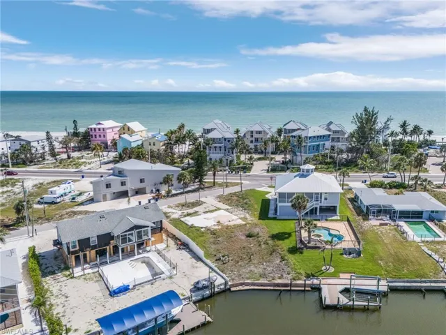 Bird's eye view of a large body of water