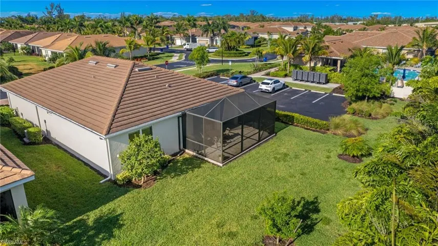Drone / aerial view with a residential view