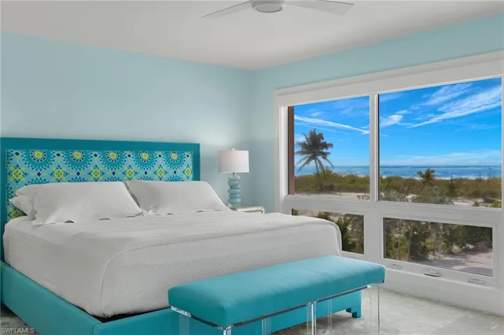 Primary Bedroom with full view of Gulf of Mexico