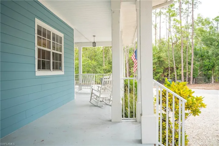 Wrap around patio