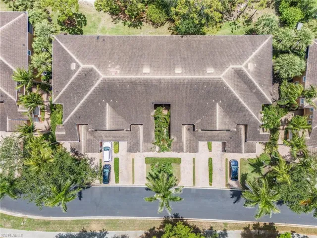View from above of property