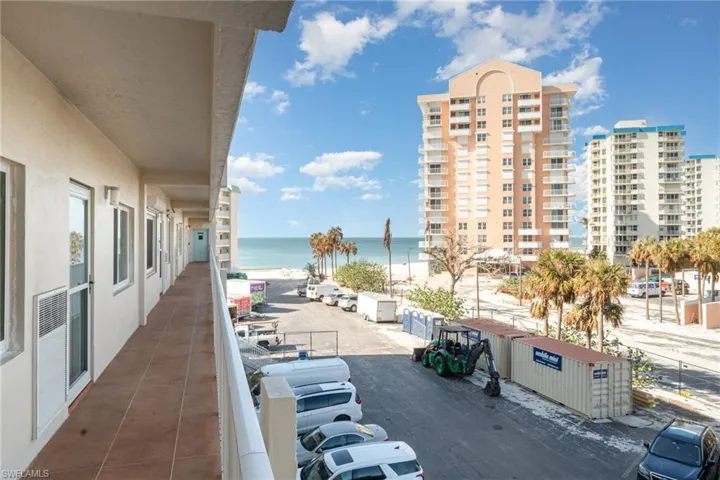 Outside front Balcony/hallway with a water view