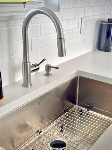 Details featuring sink and backsplash