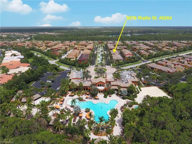 This unit is located steps from the amenity center.