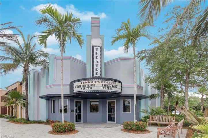 Movie theater is located steps away from the unit.