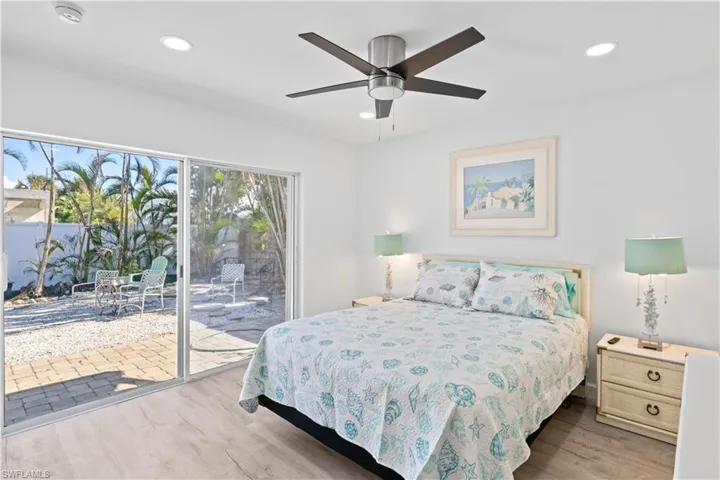 HUGE master bedroom with the most glorious views of the back yard and extended patio.
