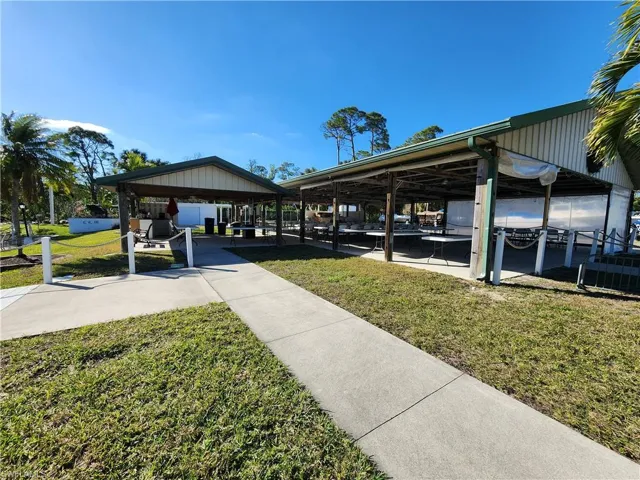 View of community with a gazebo and a lawn