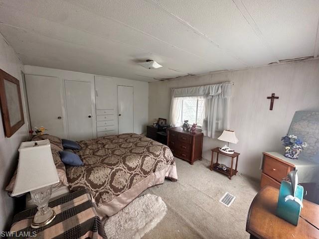 Master bedroom with 2 walk-in closets.