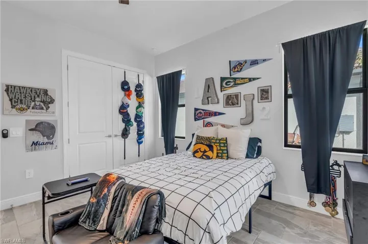 Bedroom featuring a closet