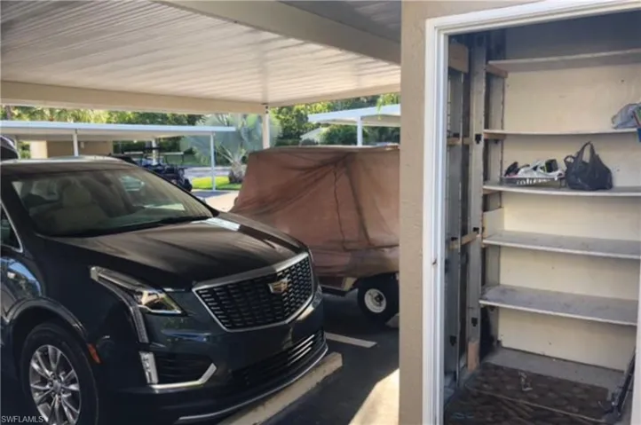 SEE THE LOCKABLE STORAGE UNIT RIGHT IN FRON OF YOUR COVERED CARPORT SPACE??