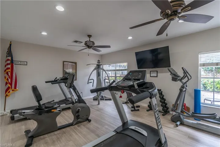 Community workout area
