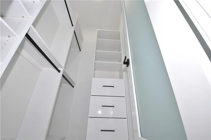 Walk-in closet at second bedroom.