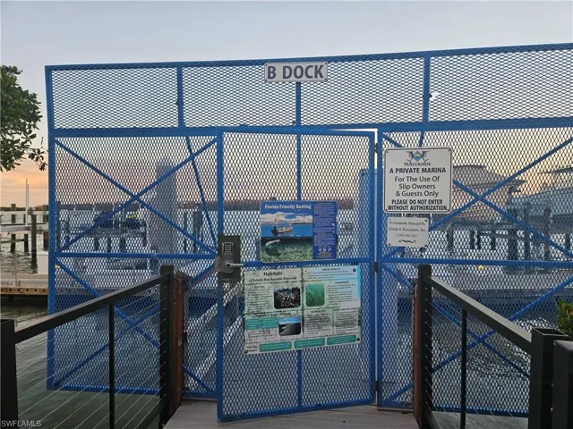 View of dock area