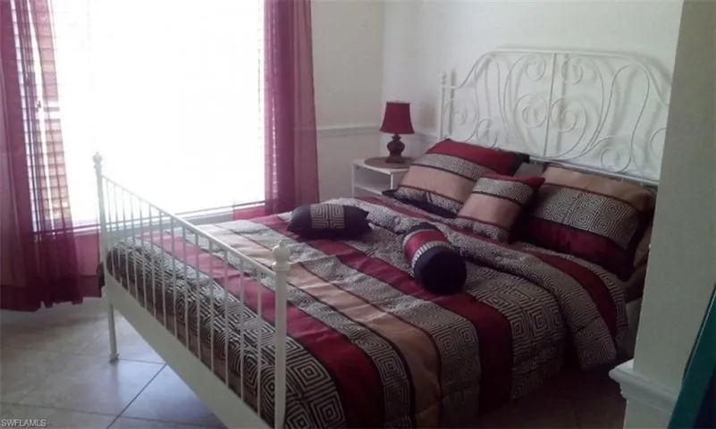 View of tiled bedroom