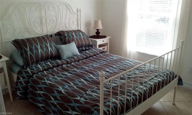 View of tiled bedroom